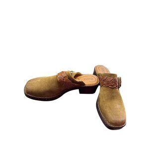 Born Womens Brown Leather Clogs/Mules sandals shoes Size 9M SKU 8659
